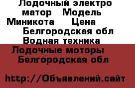 Лодочный электро матор › Модель ­ Миникота 2 › Цена ­ 10 000 - Белгородская обл. Водная техника » Лодочные моторы   . Белгородская обл.